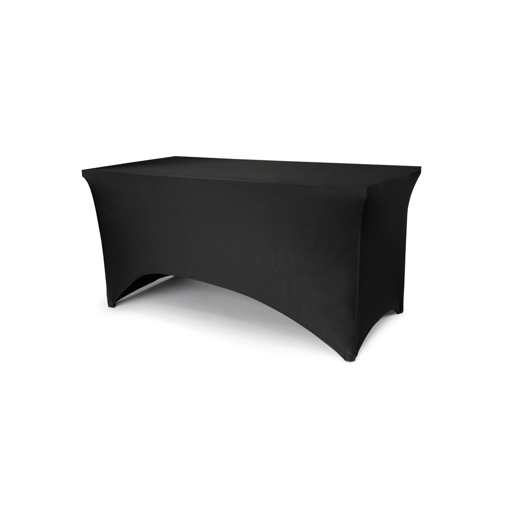 Housse de table de banquet, 183x76x74 cm, noir