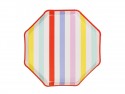 Assiettes Rayures, 24.5x24.5 cm, assortiment