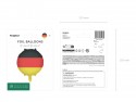 Ballon aluminium Drapeau d’Allemagne, 35 cm, assortiment
