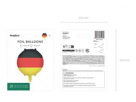 Ballon aluminium Drapeau...