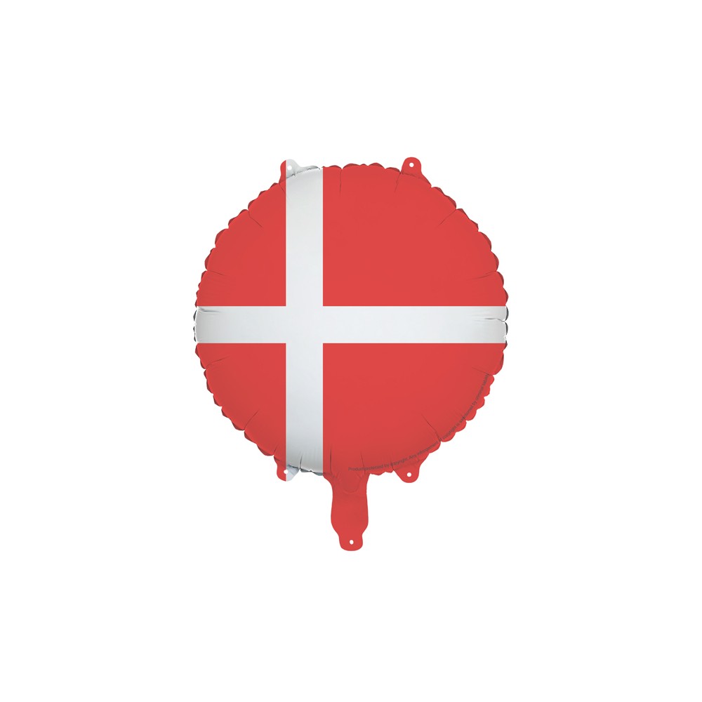 Ballon aluminium Drapeau du Danemark, 35 cm, assortiment