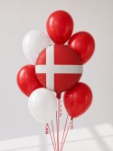 Ballon aluminium Drapeau du Danemark, 35 cm, assortiment