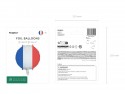 Ballon aluminium Drapeau de la France, 35 cm, assortiment