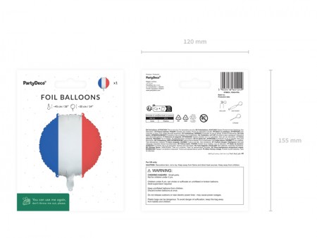 Ballon aluminium Drapeau de...