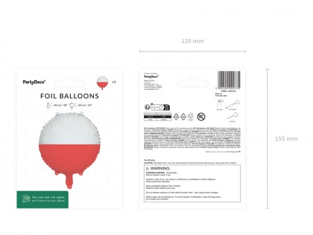 Ballon aluminium Drapeau de...