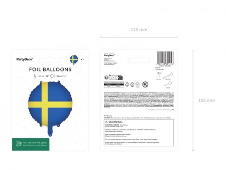 Ballon aluminium Drapeau de...