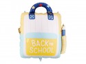 Ballon en aluminium Cartable, 68x82 cm, crème-jaune