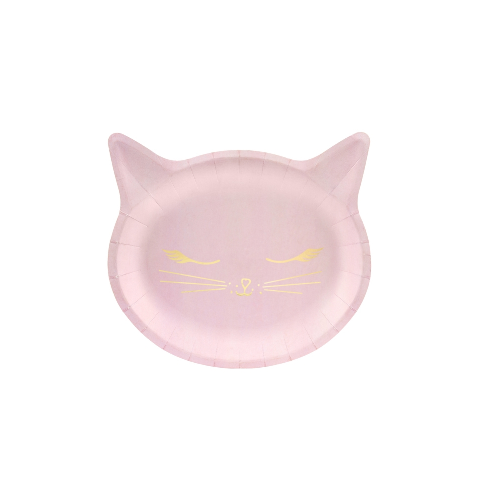 6 assiettes "chat" - 22 cm