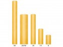 Tulle uni rigide, jaune 0,3 x 50m