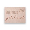 Panneau en bois "petit mot" - Petit modèle