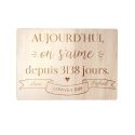 Panneau en bois personnalisable "vive l'amour"