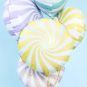 Ballon mylar Bonbon - 35cm - jaune vif