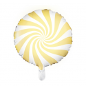 Ballon mylar Bonbon - 35cm - jaune vif