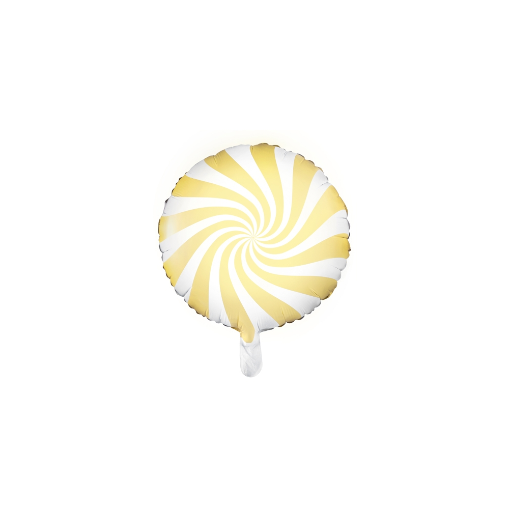 Ballon mylar Bonbon - 35cm - jaune vif
