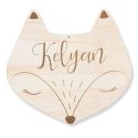 Décoration en bois personnalisable "renard"