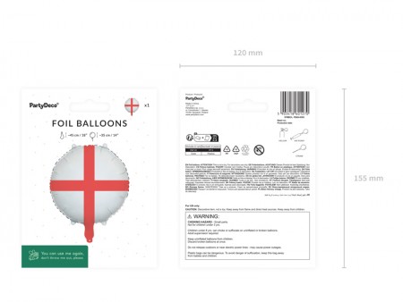 Ballon aluminium Drapeau...