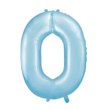 Ballon chiffre bleu mat -...