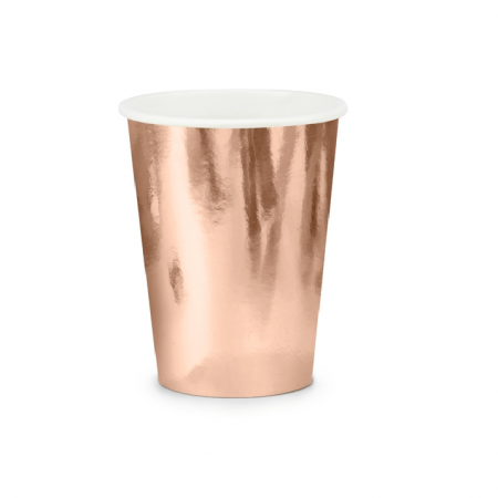 6 Gobelets - or rose