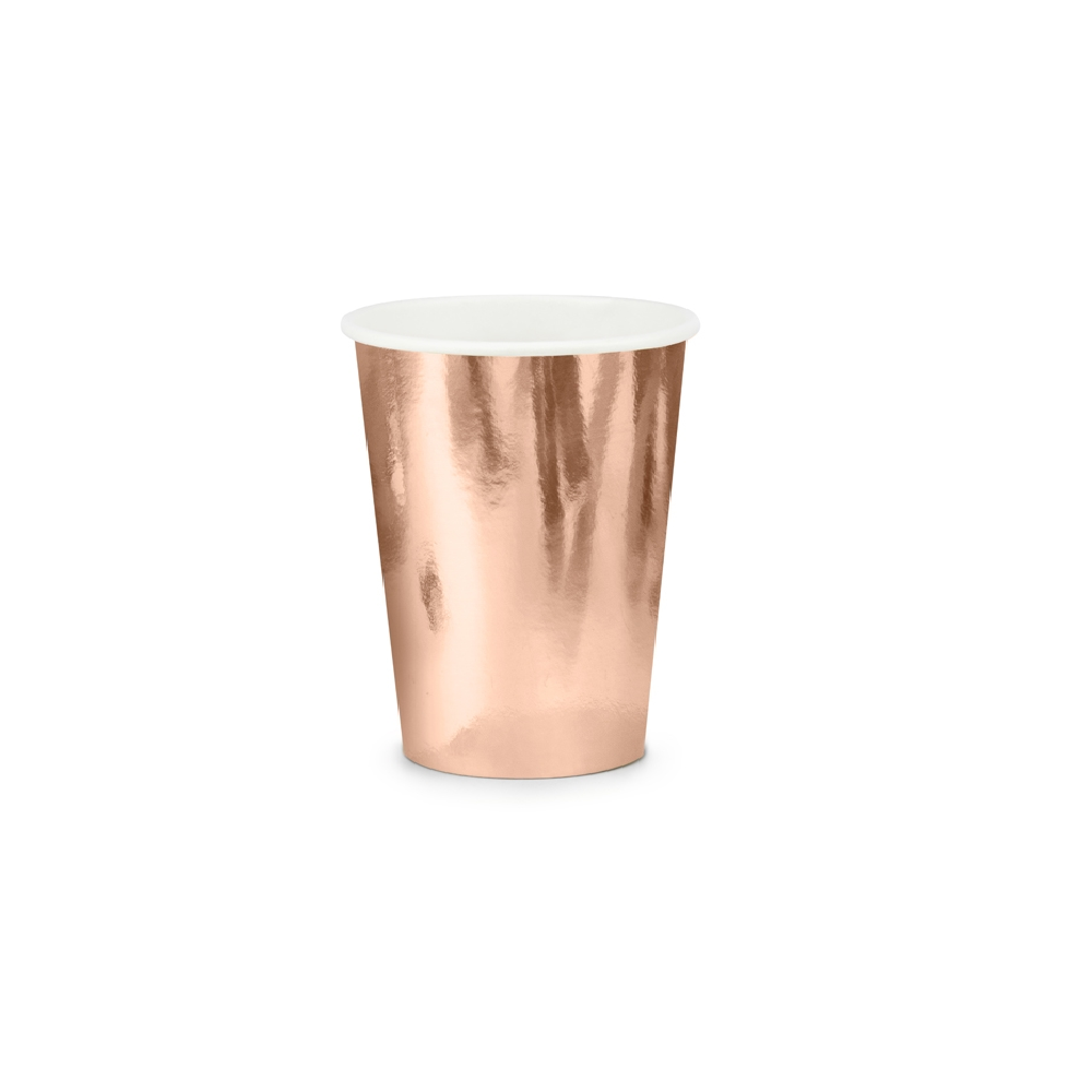 6 Gobelets - or rose