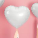 Ballon coeur  blanc- 46 cm 
