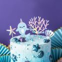 4 Cake toppers Narval