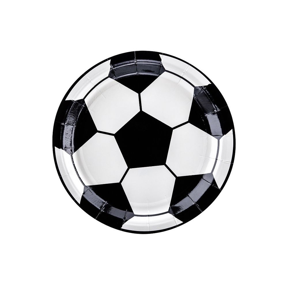 6 Assiettes Football - 18cm