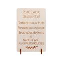 Petite pancarte en bois personnalisable - écriture bâton