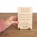 Petite pancarte en bois personnalisable - écriture bâton