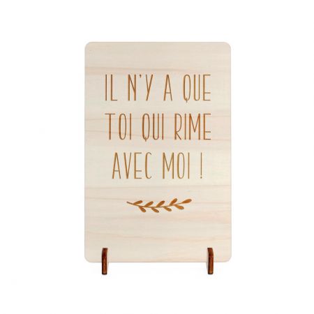 Petite pancarte en bois...