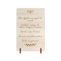 Petite pancarte en bois personnalisable - écriture manuscrite