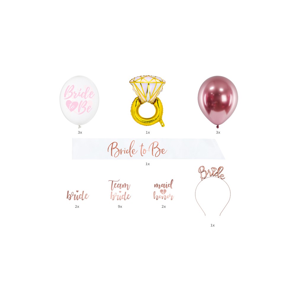 Bride To Be Set d'accessoires de mariage, mélange