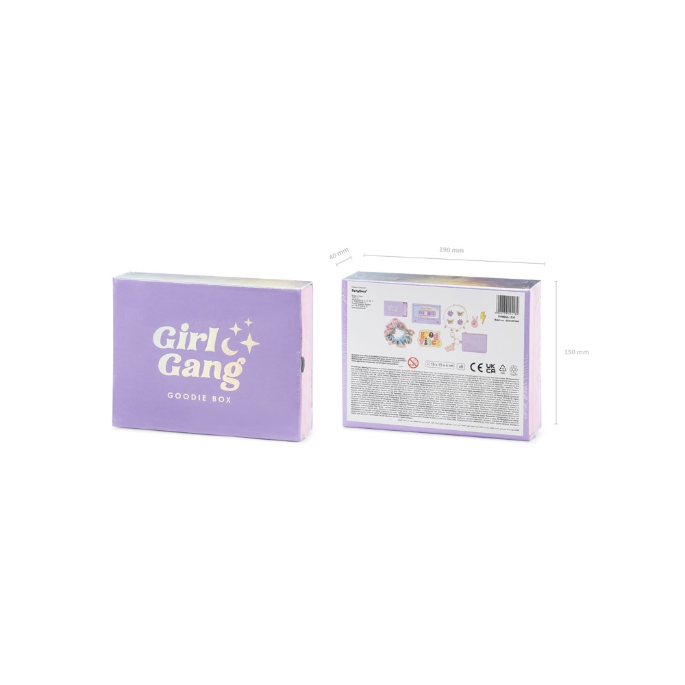 Set cadeau Girl Gang Goodie Box, mélange, 19x15x4 cm