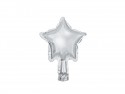 Ballon en Mylar Étoile, 12cm, argenté
