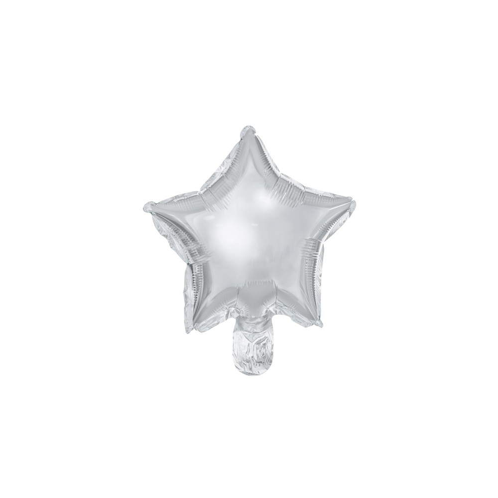 Ballons en Mylar Étoile, 25cm, argenté