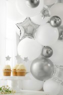 Ballons en Mylar Étoile, 25cm, argenté