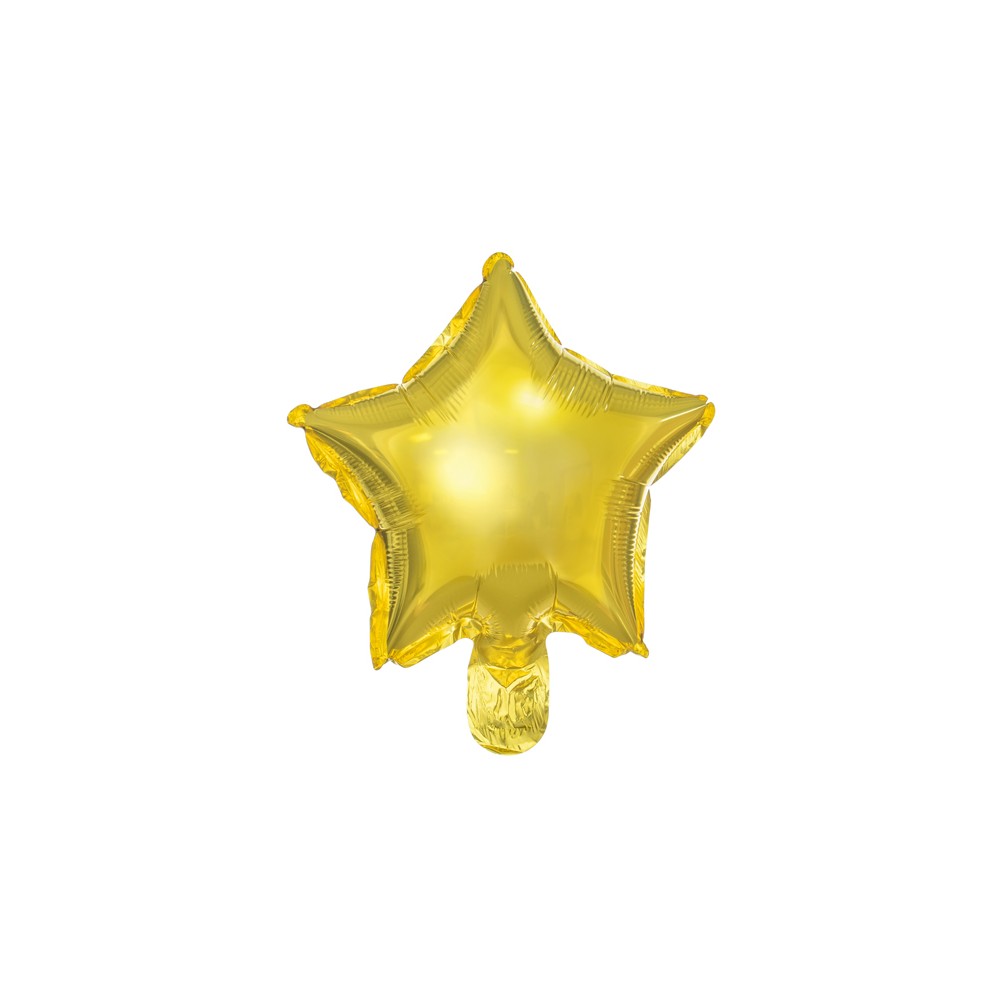 Ballons en Mylar Étoile, 25 cm, or