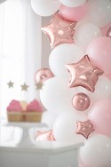 Ballons en Mylar Étoile, 25 cm, or rose