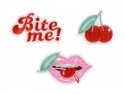 Press-on Bite me, mélange, 4-4.5x4.5-7 cm