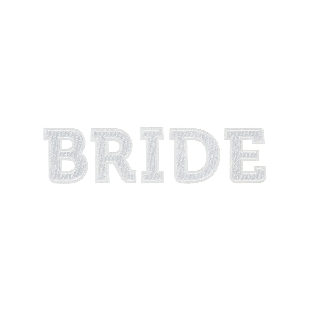 Press-on BRIDE, blanc, 24x6cm