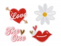 Press-on Amour, mélange, 5.5-6.5x3.5-4.5cm