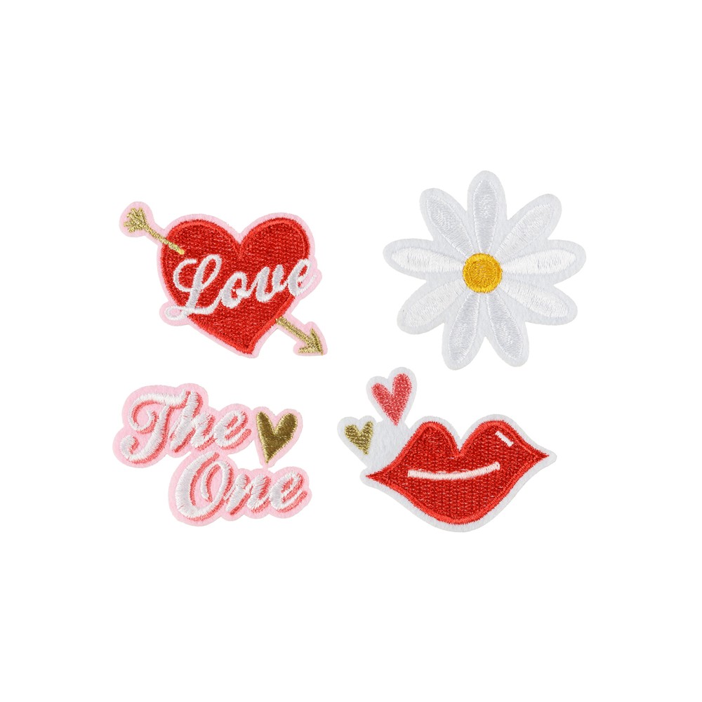 Press-on Amour, mélange, 5.5-6.5x3.5-4.5cm