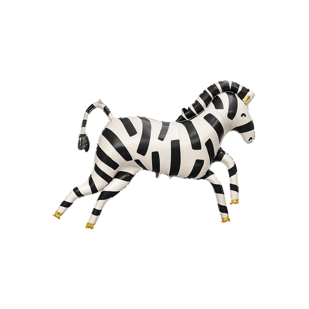 Ballon en Mylar Zebra, 115x85cm, mélange