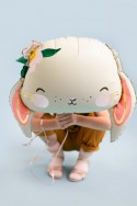 Ballon en Mylar Lapin, 65x55 cm, mélange