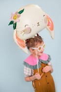 Ballon en Mylar Lapin, 65x55 cm, mélange
