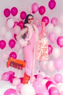 Ballon en Mylar Bouteille, 38x97cm, mélange