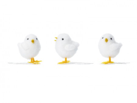 Poussin de Pâques, blanc, 7 cm