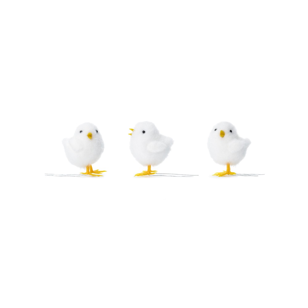 Poussin de Pâques, blanc, 7 cm