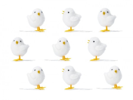 Poussin de Pâques, blanc, 7 cm