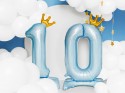 Ballon en Mylar debout, Chiffre '' 1 ''. 84 cm, bleu