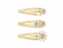 Barrettes à cheveuxmarguerites, 5x1,5-2 cm, or